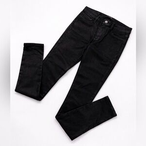 Joe’s Jeans Coated Black Skinny Jeans 27 | Faux Leather Look High Rise